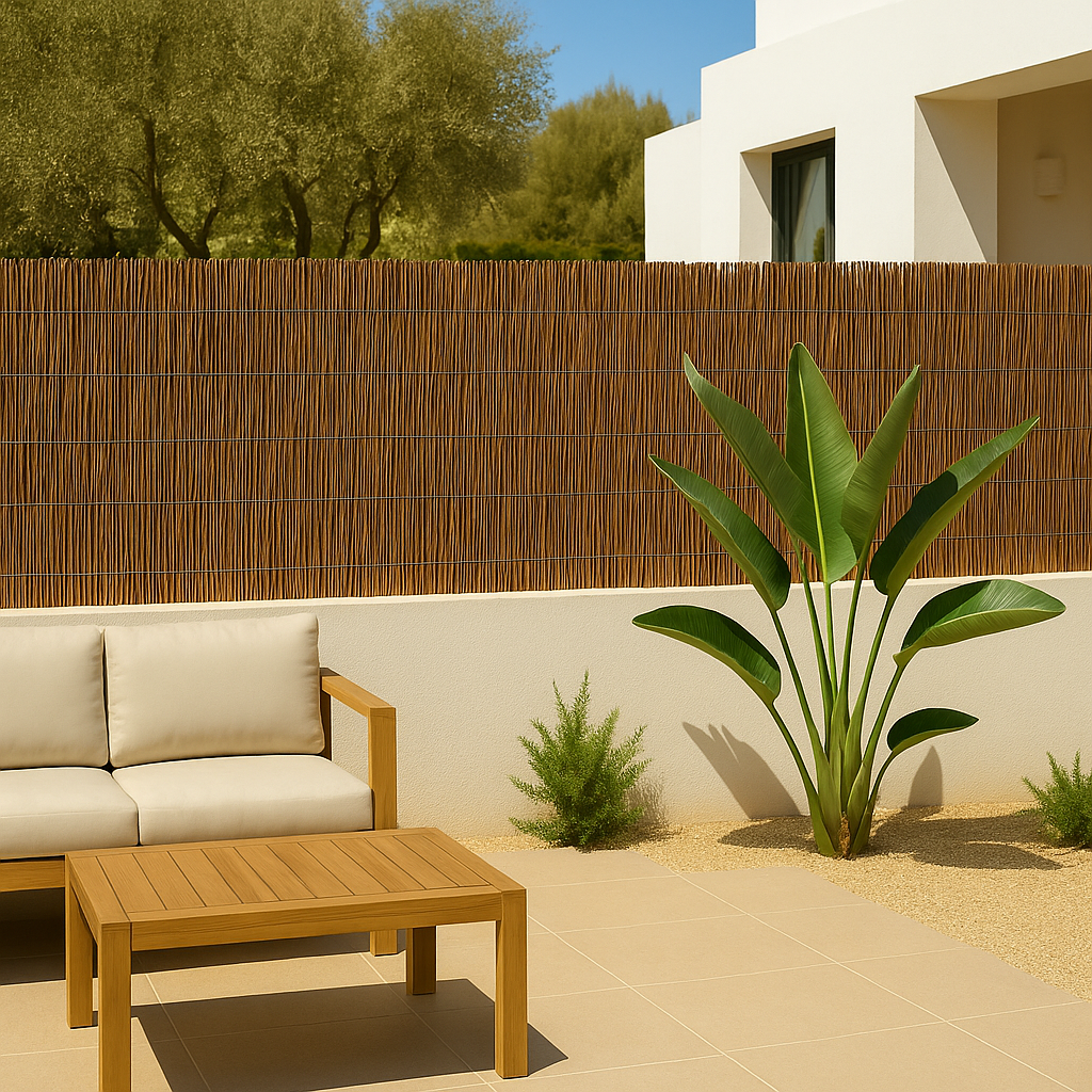 Rollo de Mimbre Natural para Ocultación de Origen Español - 1m x 5m