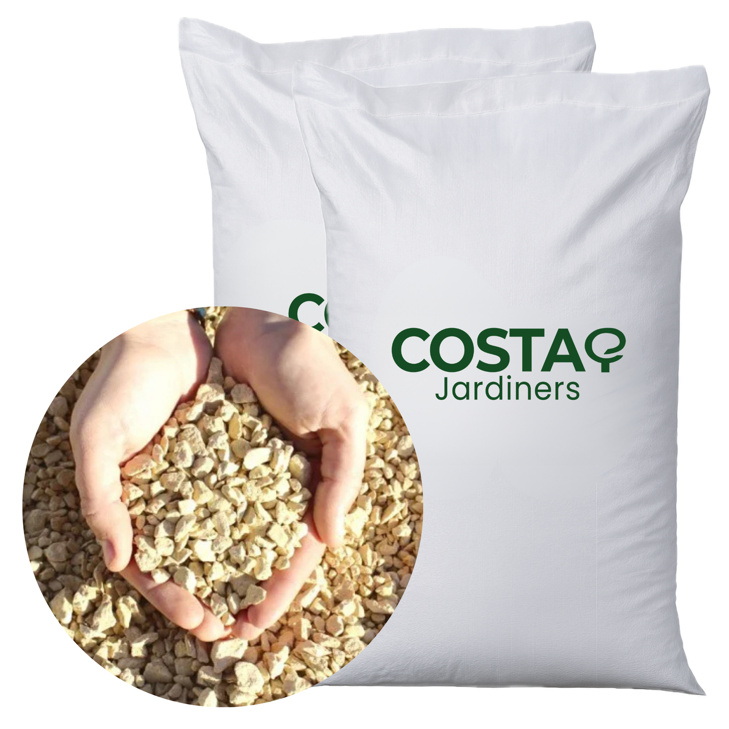 Marmolina Triturada Amarilla - Pack 2 sacos de 20kg