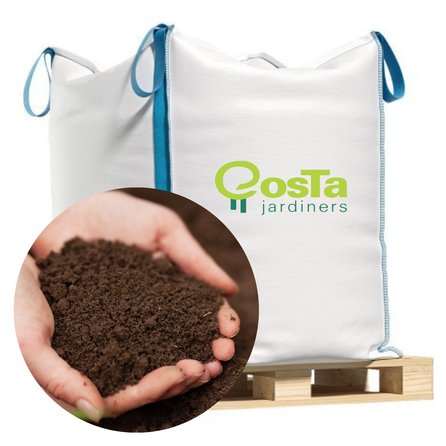 Big Bag Abono Orgánico triturado - 0,8m³ 1.000kg aprox