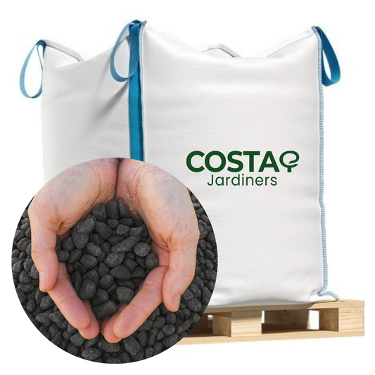 Big Bag Canto Rodado Negro - 1.000kg
