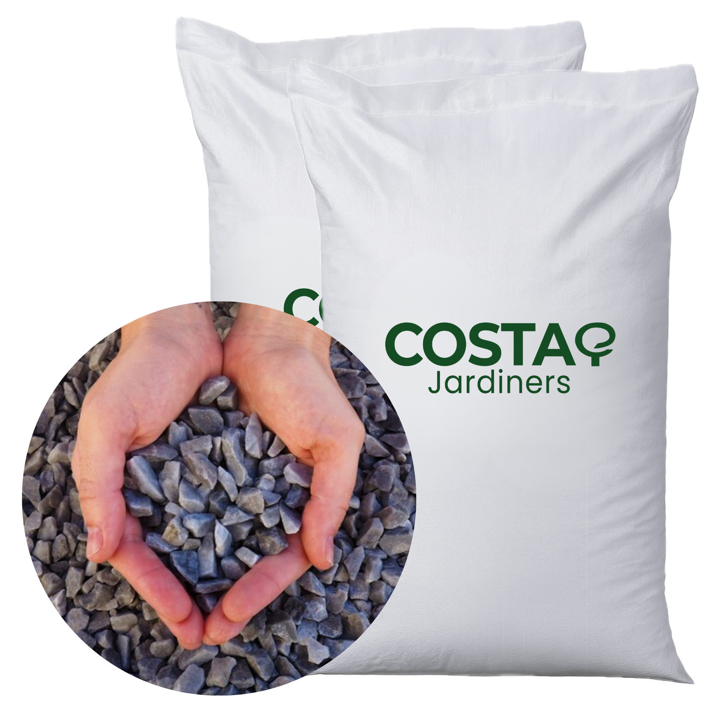 Marmolina Triturada Gris - Pack 2 sacos de 20kg